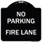Signmission No Parking Fire Lane Heavy-Gauge Aluminum Architectural Sign, 18" x 18", BW-1818-23622 A-DES-BW-1818-23622 - alternate 1